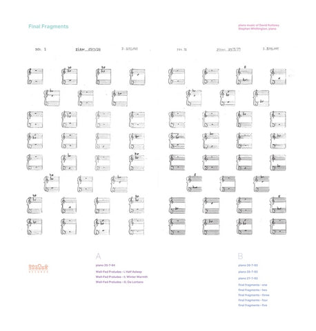STEPHEN WHITTINGTON - Final Fragments - Piano Music of David Kotlowy ((Vinyl))