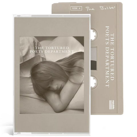 Taylor Swift - THE TORTURED POETS DEPARTMENT (THE BOLTER COVER) (BEIGE NATURAL, JEWEL CASE) (CASSETTE) ((Cassette))