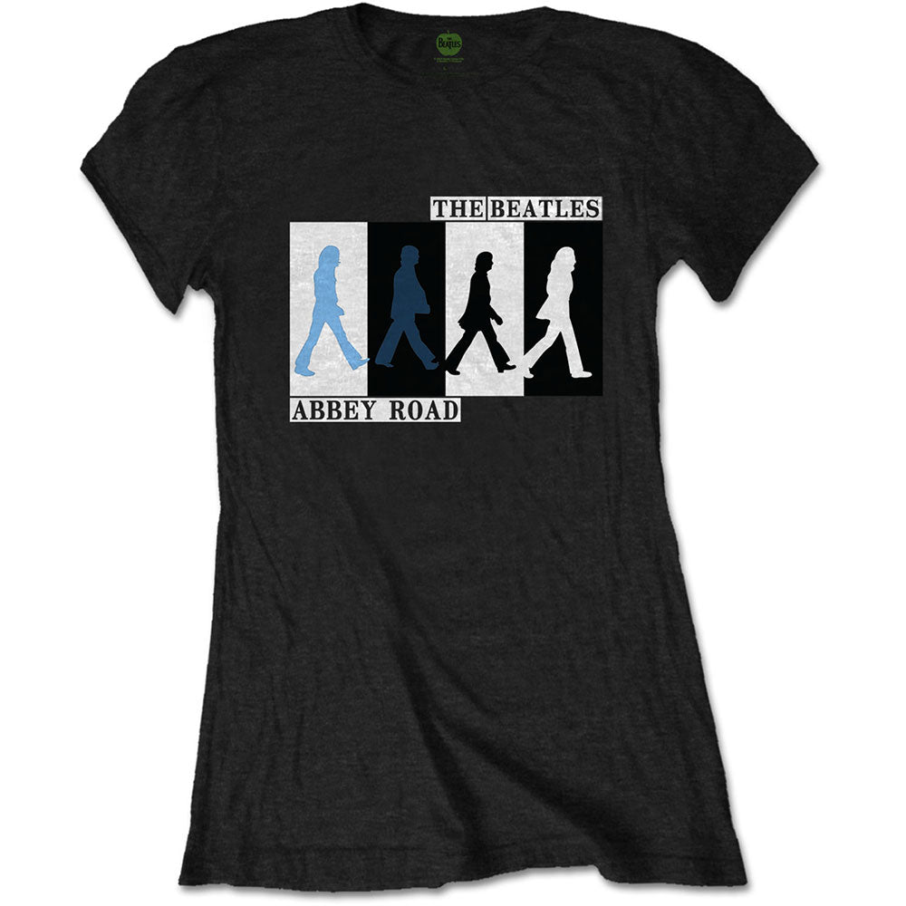 The Beatles - Abbey Road Colours Crossing ((T-Shirt)) Black