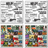The Beatles - The Beatles Singles Collection Ceramic Coasters - Set Of 4 ((Ceramic Coasters))