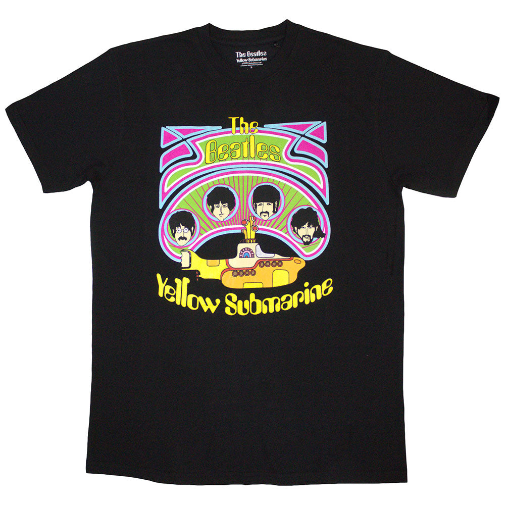 The Beatles - Yellow Submarine Heads in Circles v2 (()) Black