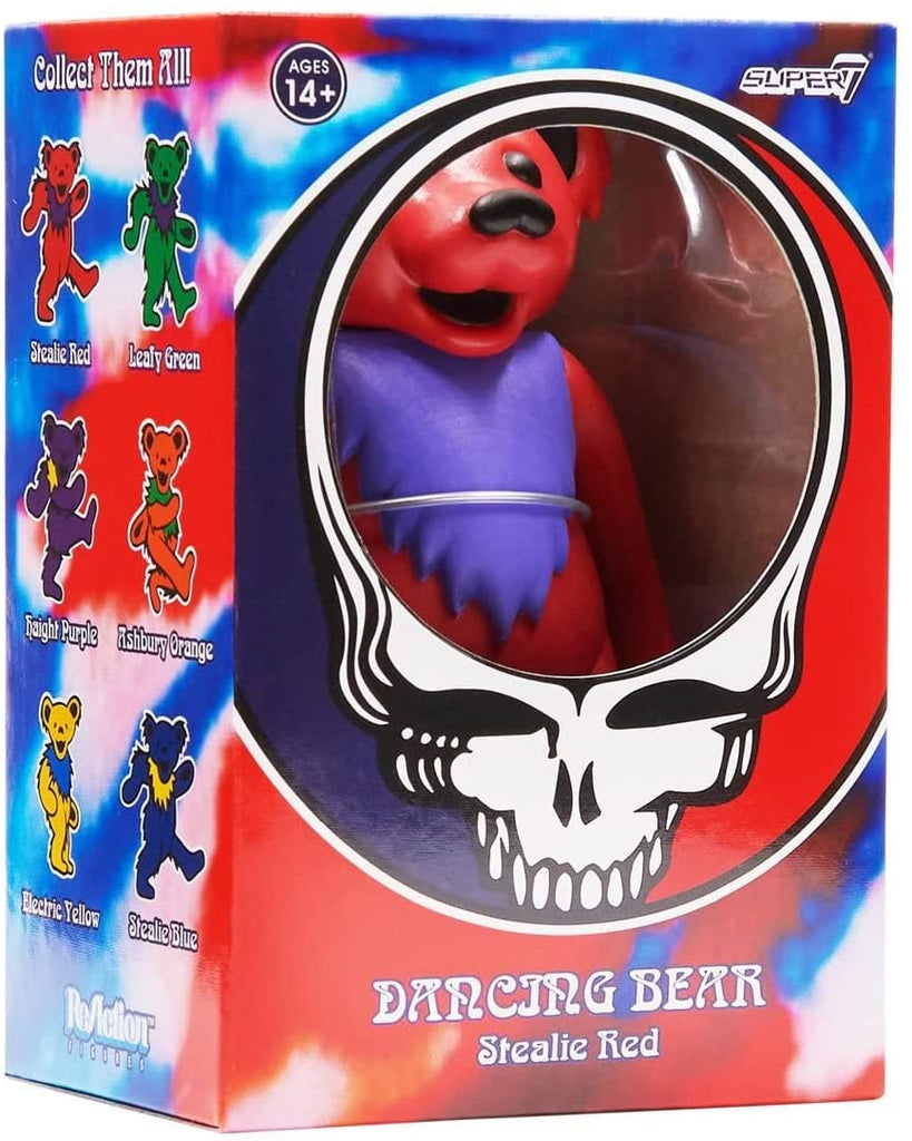 The Grateful Dead - Super7 Dancing Bears Wave 2 Reaction Figure - Stealie Red ((Action Figure))
