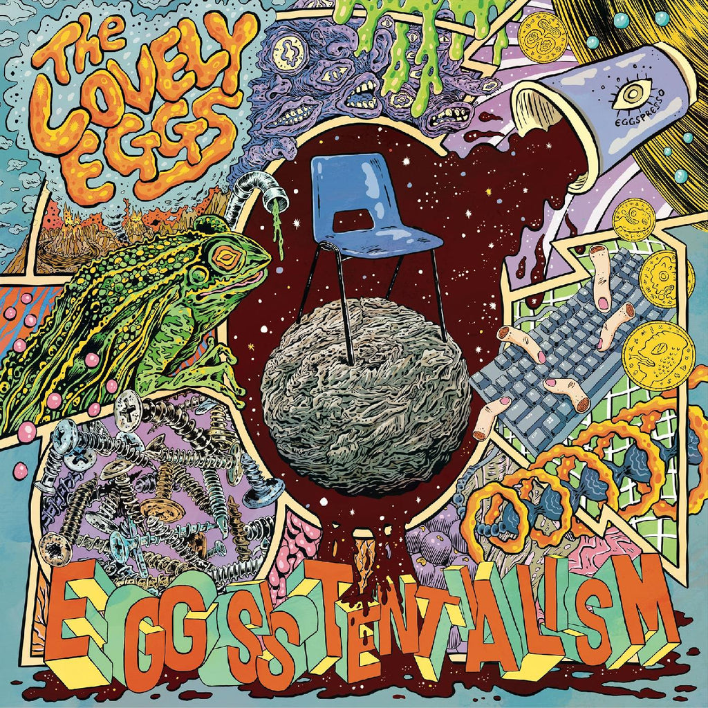 The Lovely Eggs - Eggsistentialism (Indie Exclusive Transparent Blue With "Coffee" Splatter Vinyl) ((Vinyl))
