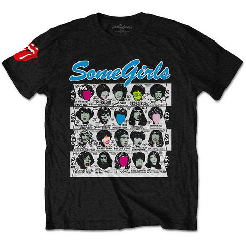 The Rolling Stones - Some Girls Album ((T-Shirt)) Black