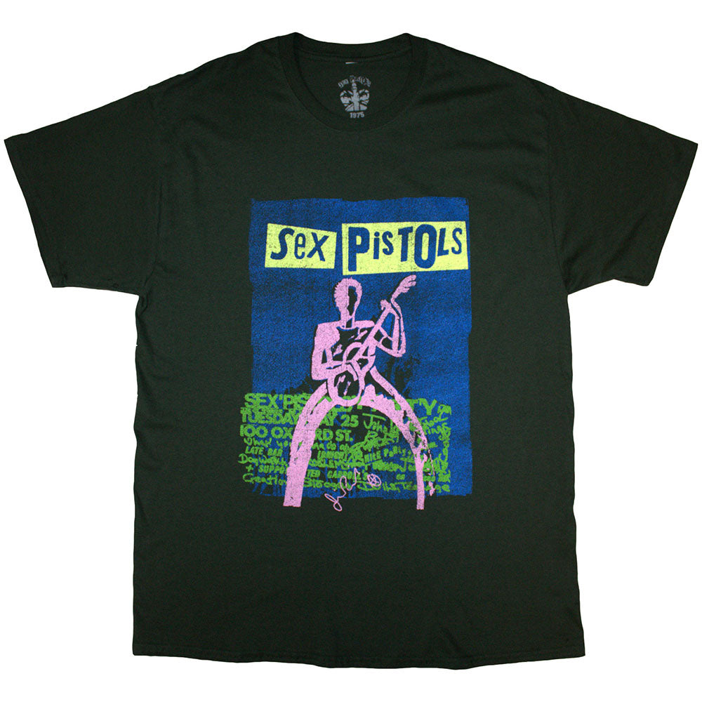 The Sex Pistols - Guitar Cartoon (()) Green