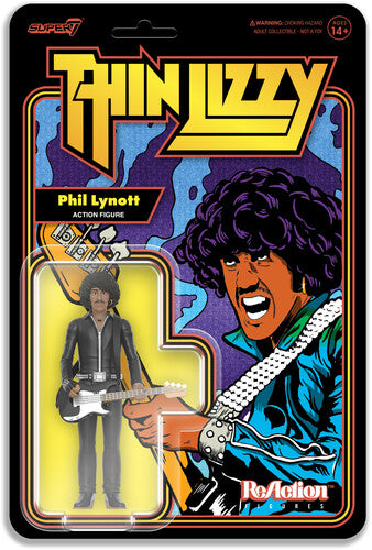Thin Lizzy - Super7 - Thin Lizzy Reaction Figures - Phil Lynott (Black Leather) (Collectible, Figure, Action Figure) ((Action Figure))