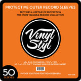 Vinyl Styl - 7 9/ 16" X 7 5/ 8" 3 Mil Protective Outer Record Sleeve 50CT ((Vinyl Accessories))