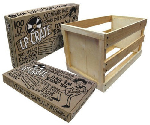 Vinyl Styl - Vinyl Styl VS-RS-04 Original LP Crate 12 Inch LP Record Storage 110+ Capacity (Large Item, Wood) ((Lp Crate))