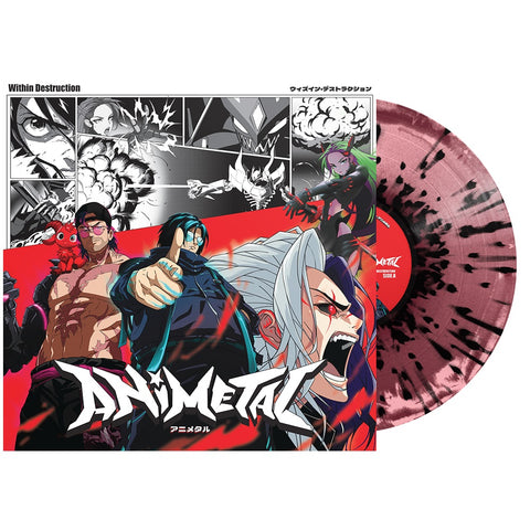 Within Destruction - Animetal [Explicit Content] (Indie Exclusive, Limited Edition, Burgundy/ Pink & Black Splatter Colored Vinyl) ((Vinyl))