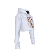 Yoycol - Ghost In the Machine Women's Cropped Hoodie (()) As Shown