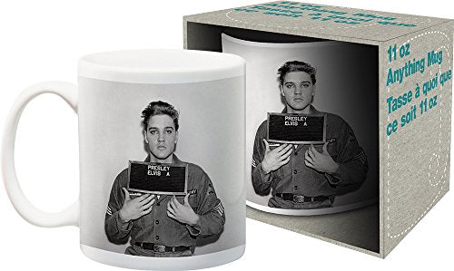 ELVIS ENLISTMENT PHOTO 11OZ BOXED MUG - ELVIS ENLISTMENT PHOTO 11OZ BOXED MUG ((Collectibles))