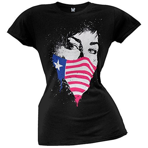 Green Day - Juniors: Green Day - American Mask Juniors (Slim) T-Shirt Size L ((Apparel))