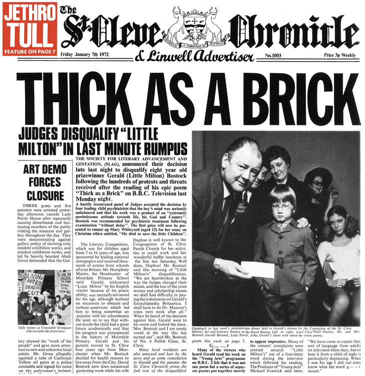 Jethro Tull - Thick as a Brick (40th Anniversary Special Edition) ((Cassette))